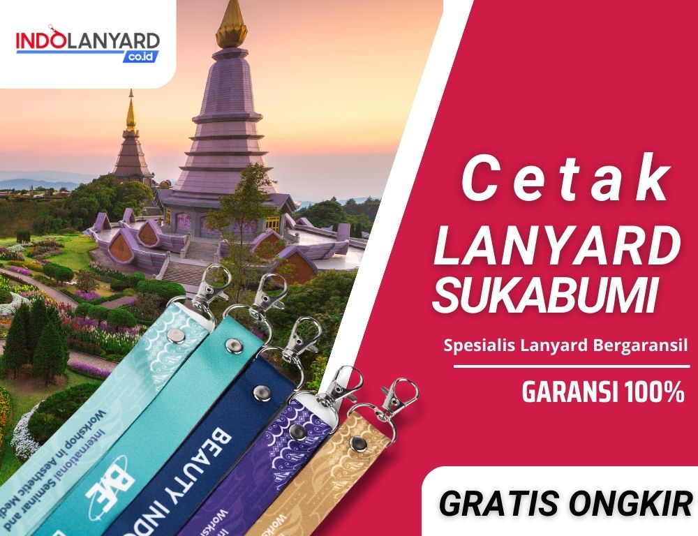 Jasa Cetak Lanyard Sukabumi Jaya Full Warna